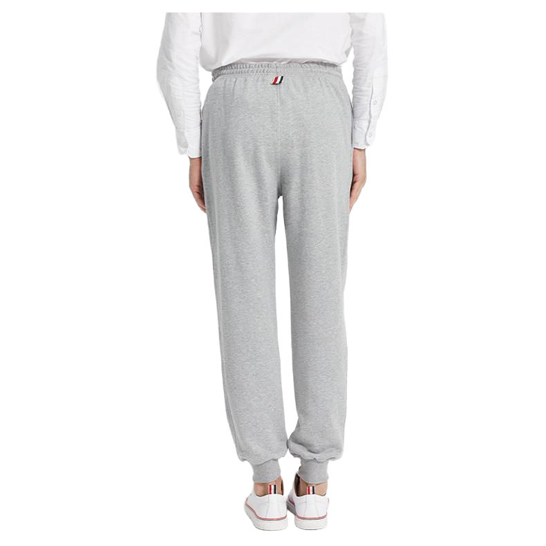 Thom Browne Style Men's Diagonal Stripe Badge Sweatpants