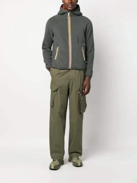 K-Way R&D reversible zip-up fleece jacket