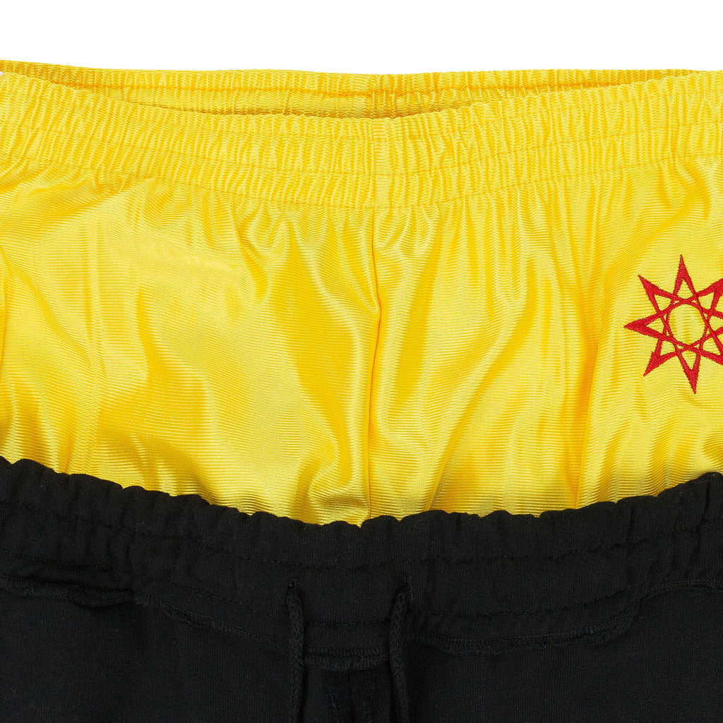 GREEDY UNIT x MURD333R.FM BLACK CAMO SWEATSHORTS