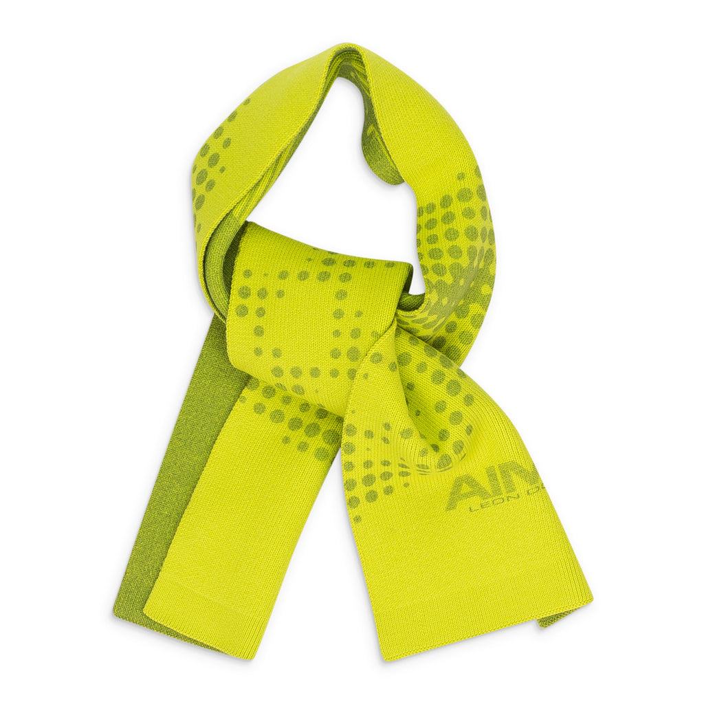 GREEN NEW BALANCE GEO PRINT WOOL SCARF