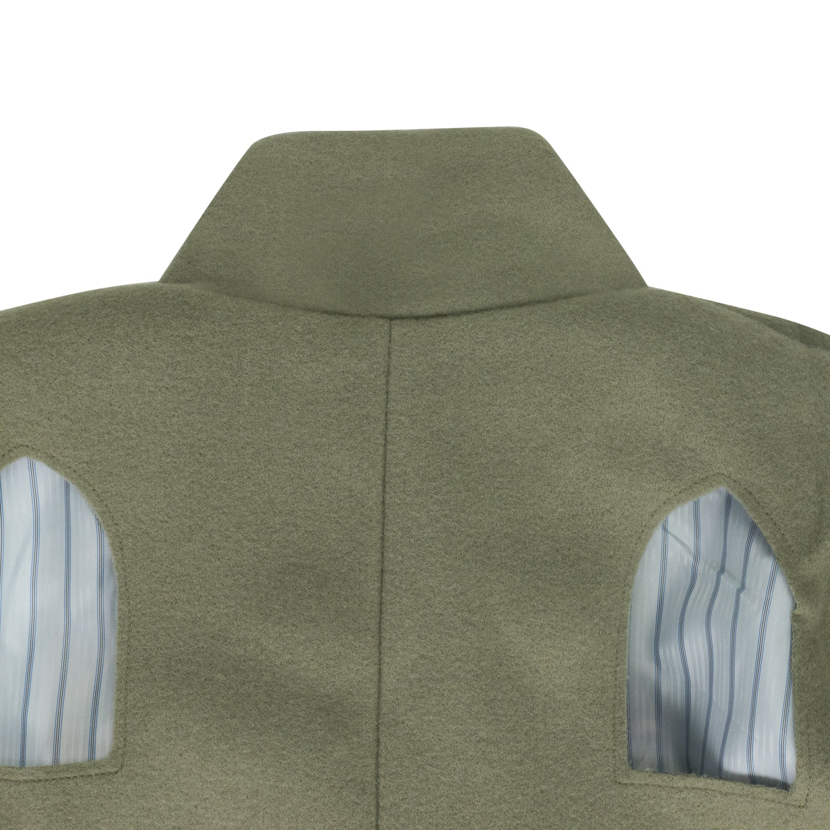 GREEN STAINED GLASS LASER TRENCH COAT