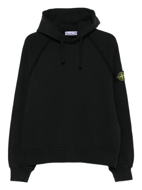 Stone Island logo-patch pouch-pocket hoodie