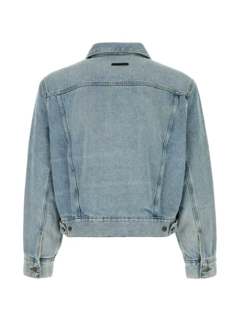 FEAR OF GOD ESSENTIALS Essentials logo-patch denim jacket