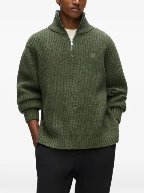 Karl Lagerfeld half-zip turtleneck sweater