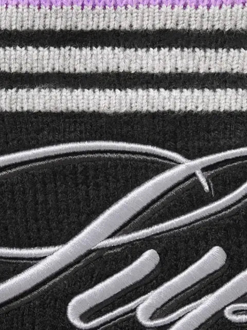 Supreme Script Stripe half-zip sweater
