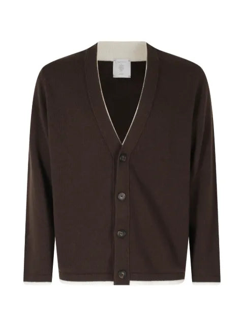 Eleventy button-fastening V-neck cardigan