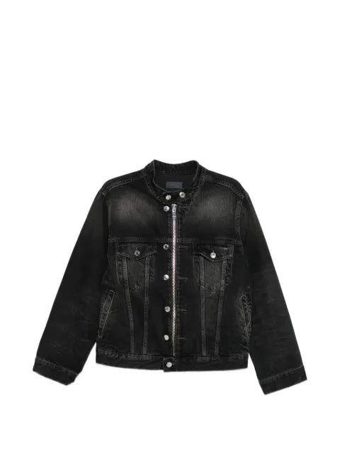 Haikure zip-up denim jacket