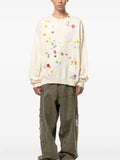 Maison MIHARA YASUHIRO price tag sticker printed knit sweater