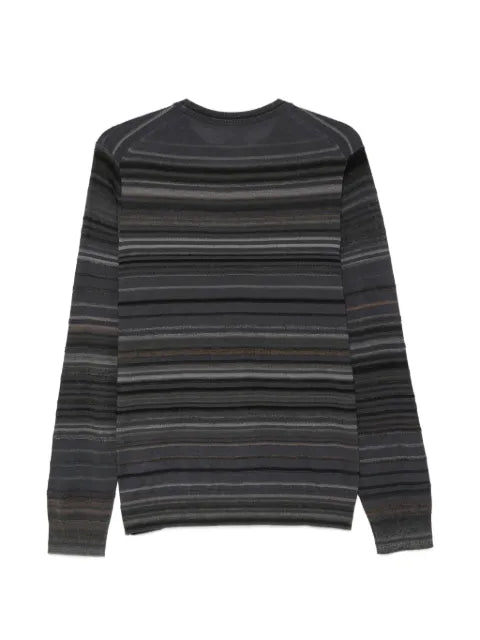 Paul Smith textured stripe merino wool sweater