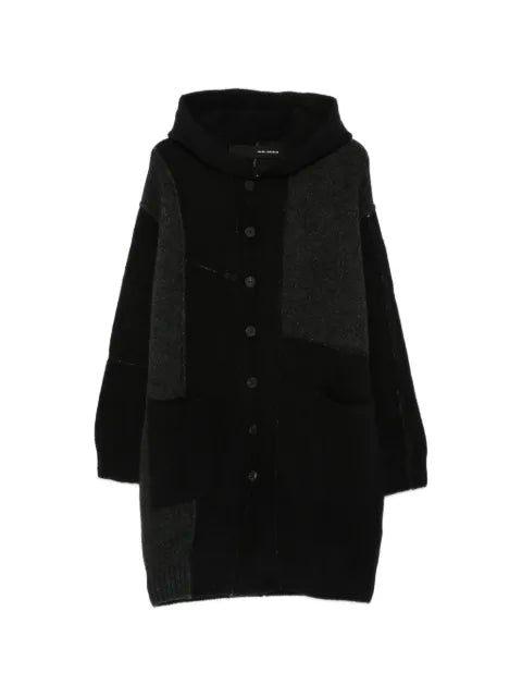 Isabel Benenato hooded long cardigan
