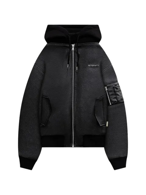 RETERNITY Métropolitain leather bomber jacket
