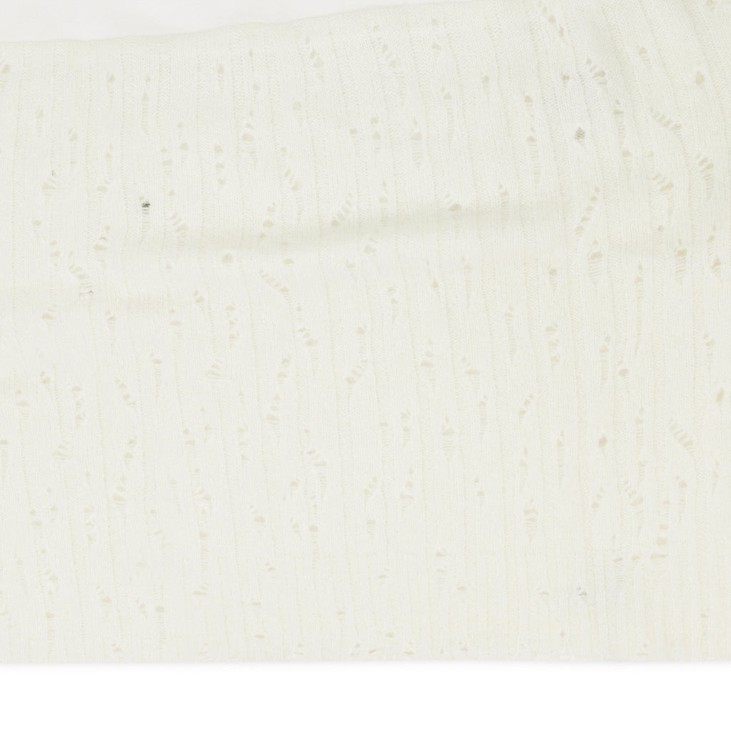 Cream Drop Needle Crewneck