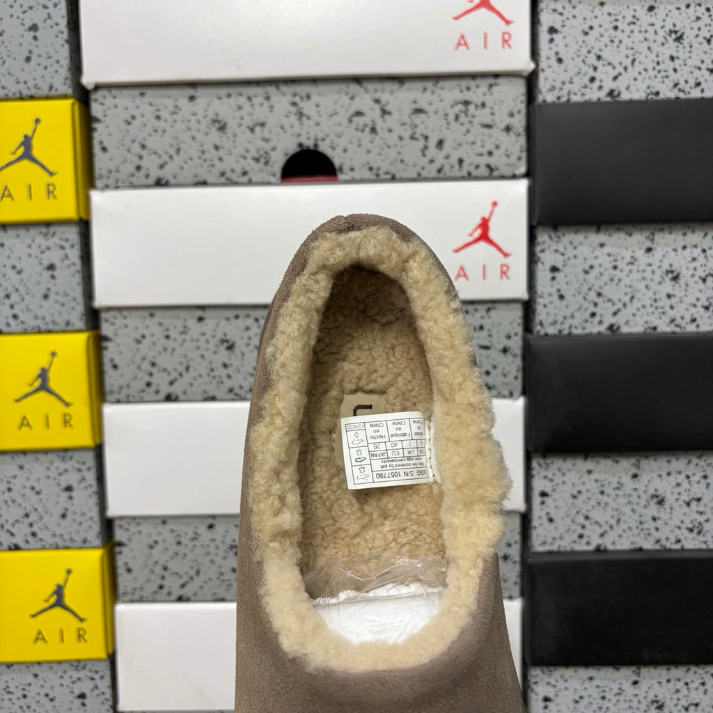 UGG Eversheepskin Mule – Women’s Slip-On Suede Clog with Sheepskin Lining in Taupe