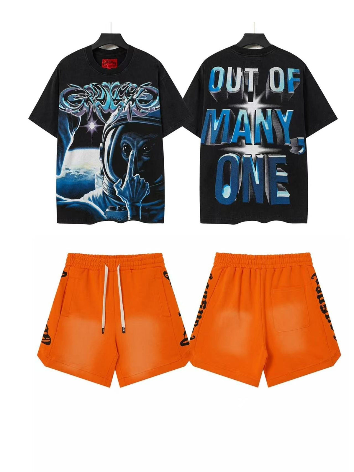 Godspeed Out Of Many Astronaut T-Shirt & Shorts Set