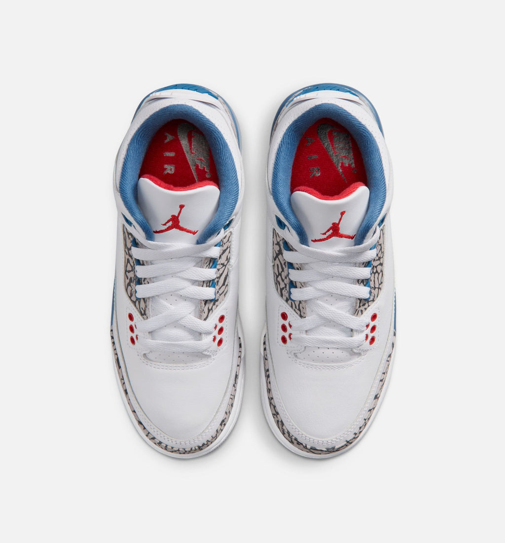 Air Jordan 3 Retro OG “True Blue” Grade School Lifestyle Shoes (GS)
