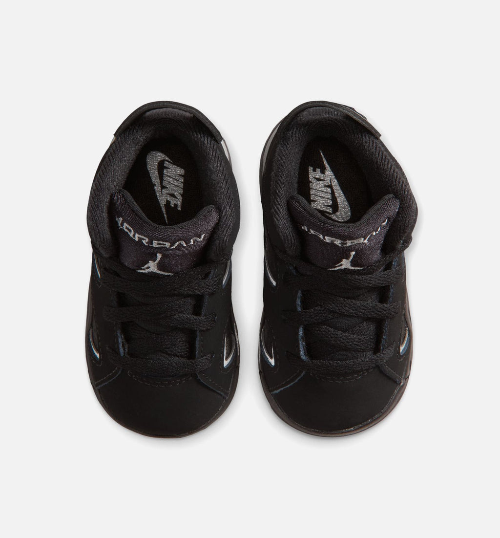 Air Jordan 6 Cap & Gown Infant/Toddler Shoe - Black/Reflective Silver