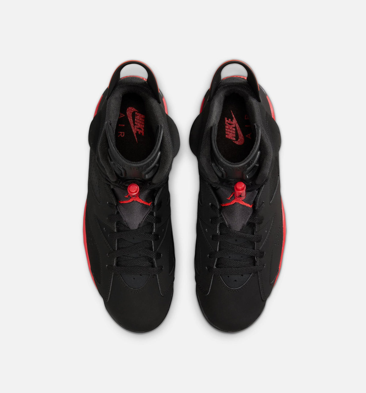 Air Jordan 6 Retro Infrared Men's Sneakers - Black / Light Crimson