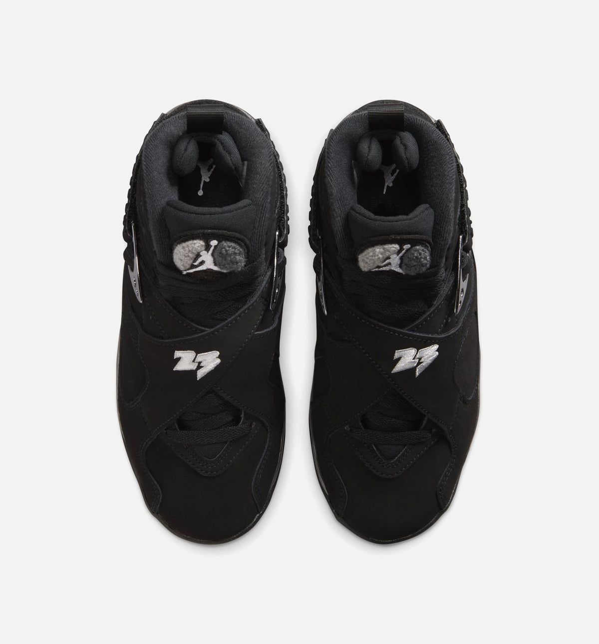Air Jordan 8 Retro 'Chrome' Grade School - Black/White/Light Graphite