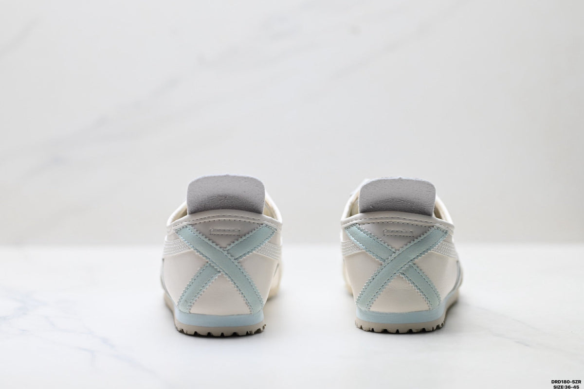 Onitsuka Tiger Retro Low Top White Light Blue Unisex Shoes Style 16