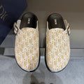 Dior Monogram Buckle Mule Shoes